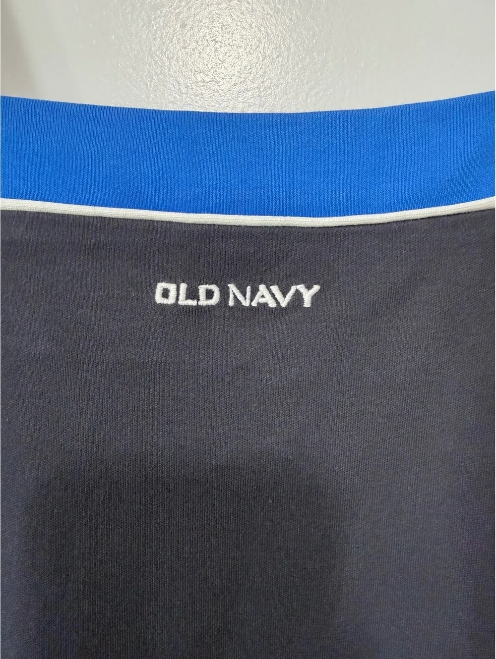 Old Navy Girls Preppy Sporty Knit Dress in Black and Blue, Size S (6-7)
